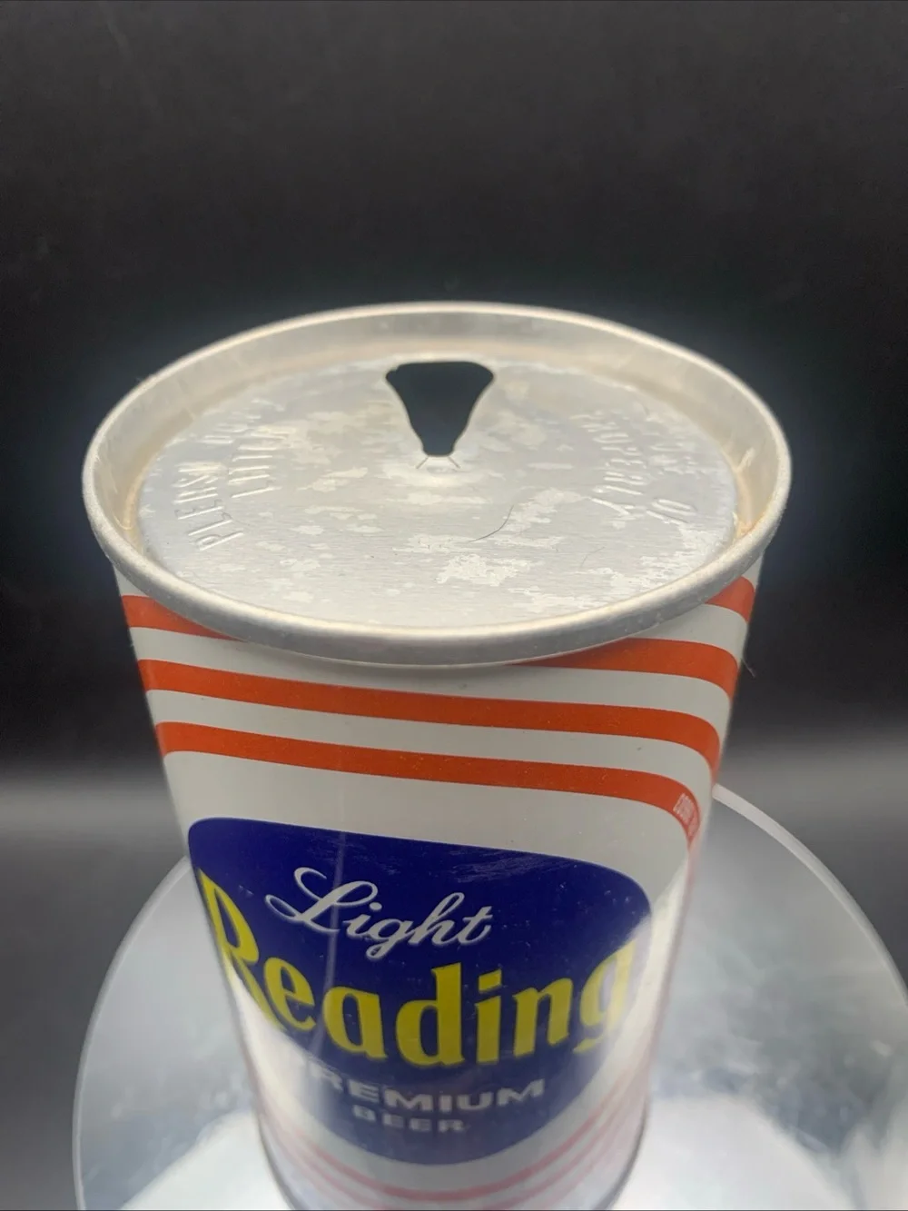 Vintage Beer Can Reading Light Premium Beer Star Spangled Banner Empty